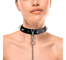 Нашийник з шипами та повідцем Art of Sex - Collar Spikes and Leash