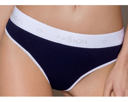 Спортивні трусики-стрінги Passion PS007 PANTIES navy blue, size M