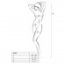 Бодістокінг Passion BS069 white, комбінезон, імітація панчох і боді