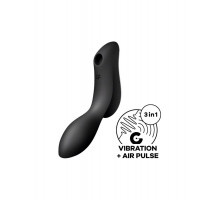 Вакуумний стимулятор із вібрацією Satisfyer Curvy Trinity 2 Black