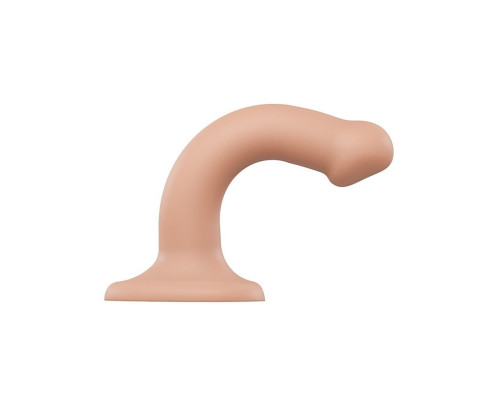 Насадка для страпона Strap-On-Me Dual Density Dildo Flesh S, диаметр 2,7см, двухслойная, гибкая