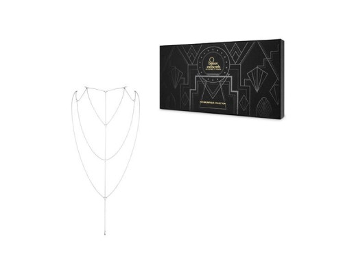 Ланцюжок для спини Bijoux Indiscrets Magnifique Back and Cleavage Chain - Silver, прикраса для тіла