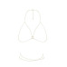 Ланцюжок портупея Bijoux Indiscrets Magnifique Bra Chain - Gold, прикраса на тіло