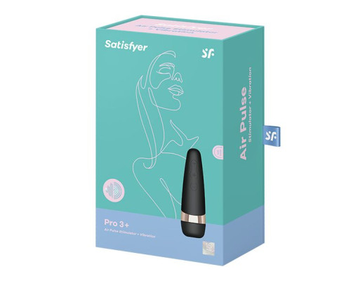 Вакуумний кліторальний стимулятор Satisfyer Pro 3 Vibration з вібрацією та дуже м'яким кінчиком