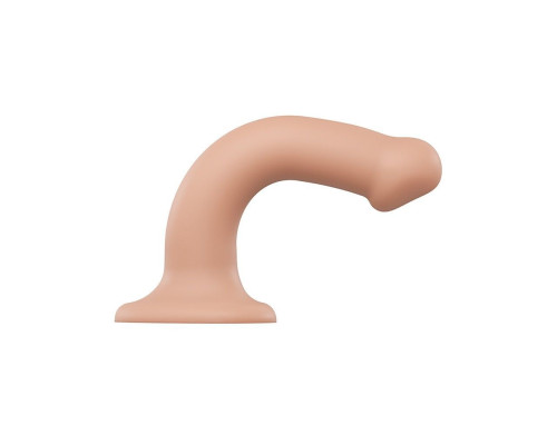 Насадка для страпона Strap-On-Me Dual Density Dildo Flesh M, диаметр 3,3см, двухслойная, гибкая