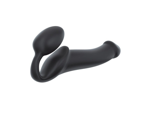 Безремневой страпон Strap-On-Me Black XL, полностью регулируемый, диаметр 4,5см