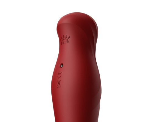 Смарт-вібратор-пульсатор Zalo — King Wine Red, кристал Swarovski
