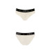 Трусики з широкою гумкою і мереживом Passion PS001 PANTIES ecru, size L