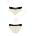 Трусики з широкою гумкою і мереживом Passion PS001 PANTIES ecru, size L