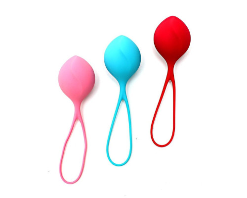Вагінальні кульки Satisfyer Strengthening Balls (3шт), діаметр 3,8см, вага 62-82-98гр, монолітні