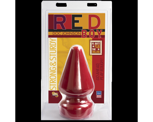Анальна пробка Doc Johnson Red Boy - XL Butt Plug The Challenge, діаметр 12 см