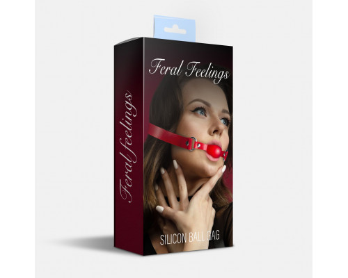 Кляп силиконовый Feral Feelings Silicon Ball Gag Red/Red