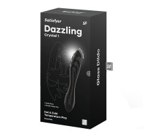 Скляний дилдо Satisfyer Dazzling Crystal 1 (Black)