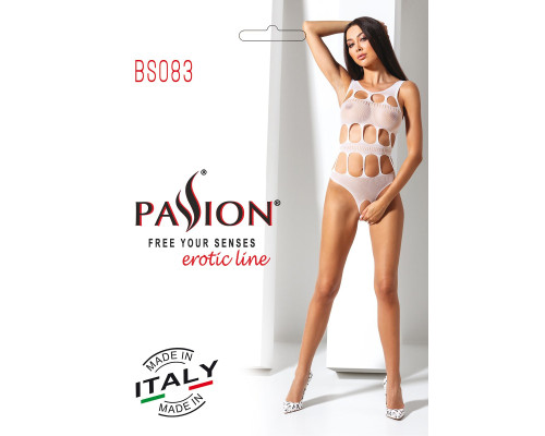 Сексуальный боди с вырезами Passion BS083 white