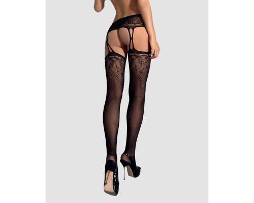 Obsessive Garter stockings S206 black S/M/L