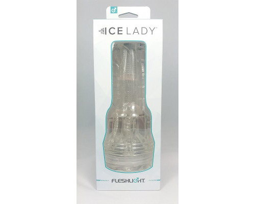 Мастурбатор вагина Fleshlight Ice Lady Crystal, напівпрозорий матеріал і корпус