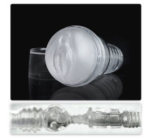 Мастурбатор вагина Fleshlight Ice Lady Crystal, напівпрозорий матеріал і корпус