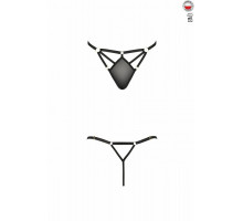 Стрінги зі стреп MEGGY THONG black S/M - Passion Exclusive