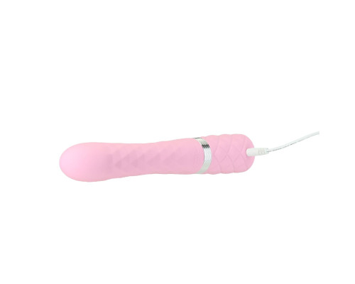 Розкішний вібратор Pillow Talk Lively Pink з кристалом Сваровські для точки G, подарункова упаковка