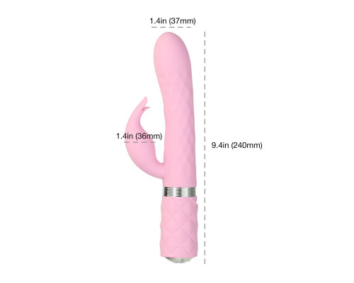 Розкішний вібратор Pillow Talk Lively Pink з кристалом Сваровські для точки G, подарункова упаковка