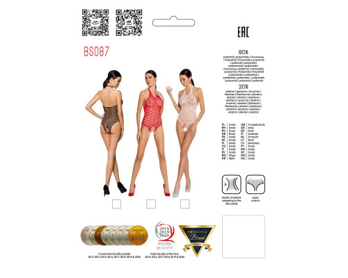 Бодистокинг Passion BS087 white