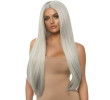 Leg Avenue Long straight center part wig Grey