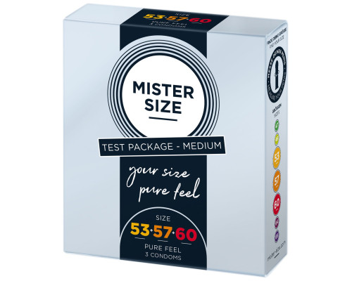 Набор презервативов Mister Size Testbox 53-57-60 (3 pcs)