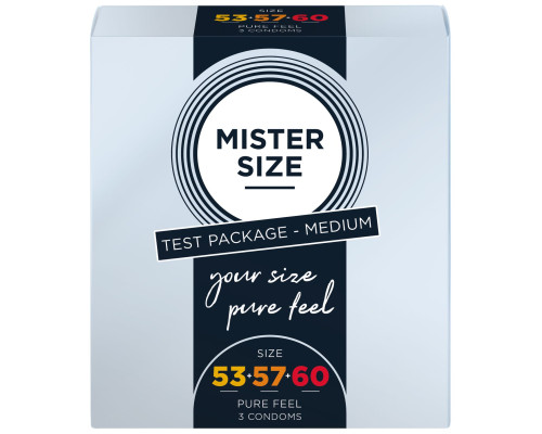 Набор презервативов Mister Size Testbox 53-57-60 (3 pcs)