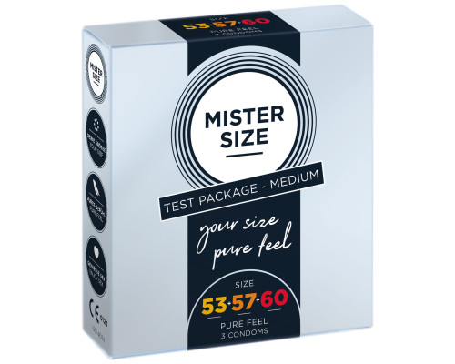 Набор презервативов Mister Size Testbox 53-57-60 (3 pcs)