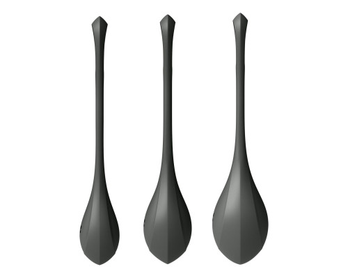 Набір йоні намистин Satisfyer Yoni Power 2 Black, диаметр 2-2,5-3см, вес 22-44-73гр