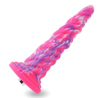 Фантазійний фалоімітатор 10.12″ для секс-машин Hismith Silicone Dildo rose Monster Series