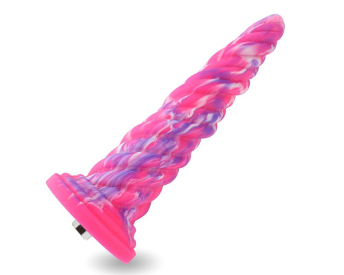 Фантазійний фалоімітатор 10.12″ для секс-машин Hismith Silicone Dildo rose Monster Series