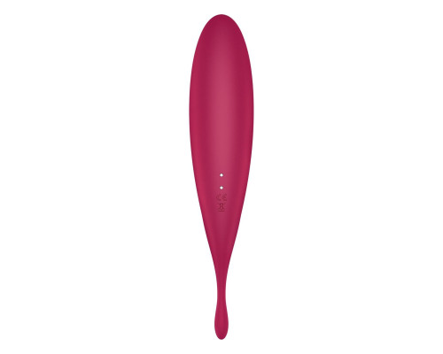 Смарт-вібратор для клітора з вакуумною стимуляцією Satisfyer Twirling Pro+ dark red