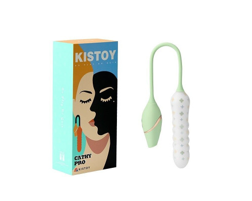 Вибратор с вакуумным стимулятором KISTOY Cathy Pro