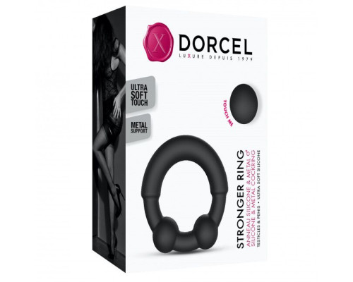 Эрекционное кольцо с металлическими вставками Dorcel STRONGER RING