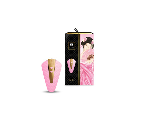 Кліторальний вібратор Shunga - Obi Intimate Massager Light Pink