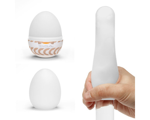 Мастурбатор-яйце Tenga Egg Ring з асиметричним рельєфом