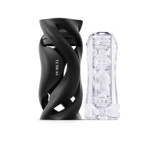 Мастурбатор Dorcel DEEP BLOW BLACK, подвійне використання