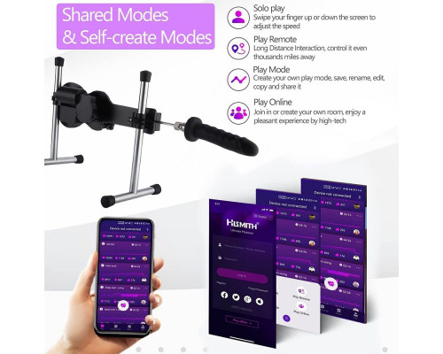 Смарт секс-машина Hismith AK-09 Sex Machine APP з фалоімітатором