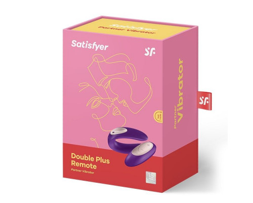 Вібратор для пар Satisfyer Double Plus Remote з пультом дистанційного керування та двома моторчиками