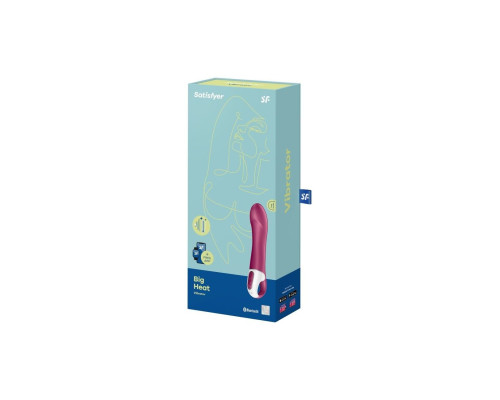 Смарт вібратор точки G Satisfyer Big Heat з функцією підігріву