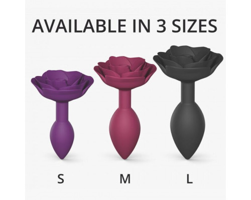 Силіконова анальна пробка Love To Love OPEN ROSES S SIZE - PURPLE RAIN (м'ята упаковка)