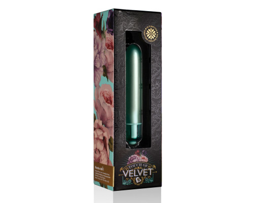 Віброкулька Rocks Off RO-90mm Touch of Velvet Aqua Lily матова, 10 режимів роботи, на батарейці