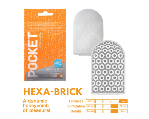 Мастурбатор TENGA Pocket Hexa-Brick
