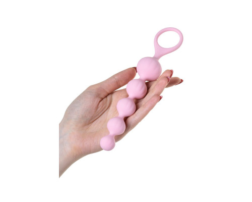 Набор анальных бус Satisfyer Beads Colored, силикон , макс. диаметр 3,3см и 3,5см
