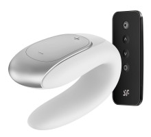 Смарт-вібратор для пар Satisfyer Double Fun (White) з пультом д/к