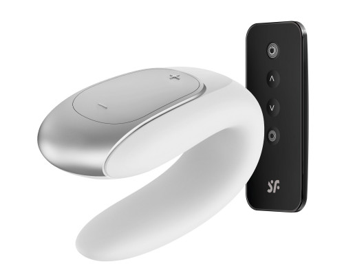 Смарт-вібратор для пар Satisfyer Double Fun (White) з пультом д/к
