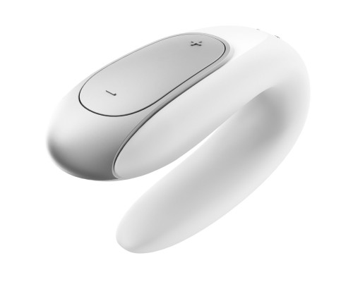 Смарт-вібратор для пар Satisfyer Double Fun (White) з пультом д/к