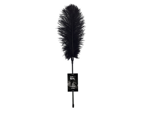 Лоскітка зі страусиним пером Піка Art of Sex - Feather Tickler, колір Чорний