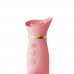 Вібратор-кролик з підігрівом і вакуумною стимуляцією ZALO ROSE RABBIT Strawberry Pink